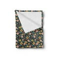 thumbnail image 2 of Floral Soft Flannel Fleece Throw Blanket, Continuous Pattern with Abstract Colorful Design Flowers, Cozy Plush for Indoor and Outdoor Use, 70" x 90", Multicolor, by Ambesonne, 2 of 5