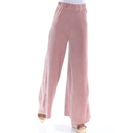 FREE PEOPLE $98 Womens New 1316 Pink Corduroy Wide Leg Pants XS B+B