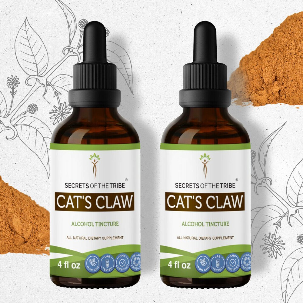 Cat's Claw Tincture Alcohol Extract, Wildcrafted Cat's Claw (Uncaria