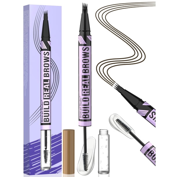 Bolígrafo y gel para cejas iMethod 2 en 1 de doble punta