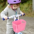 thumbnail image 3 of OULII 1Set Pink Rectangular Bike Basket for Kids Durable and Waterproof, 3 of 8