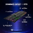 thumbnail image 4 of Teclado Gamer Mecanico BALAM RUSH DOMINATE EXPERT GK979 Swtch Rojo RGB Negro BR-936781, 4 of 5