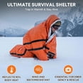 thumbnail image 6 of RYLZX 2 Pack Emergency Sleeping Bags Including a whistle Portable Emergency Blanket Survival Gear, 6 of 9