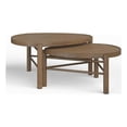 thumbnail image 1 of Bowery Hill Contemporary Nesting Cocktail Table Set in Honey Oak, 1 of 3