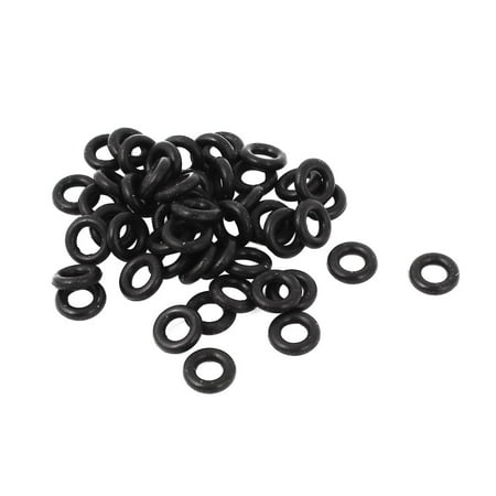 Unique Bargains 50 Pcs Non Slip Fish Equipment Stopper Wacky Worm Fishing O Ring