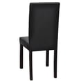 thumbnail image 3 of vidaXL Dining Chairs 4 pcs Black Faux Leather, 3 of 4