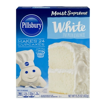 (2 pack) Pillsbury Moist Supreme White Premium Cake Mix, 15.25