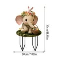 thumbnail image 3 of Bunny Decor Yard Decorations Outdoor Set of 1, Bunny Decorations for Home Garden Outdoor Statues, Easter Rabbit Figurines mom Gifts, 3 of 7