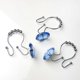 thumbnail image 2 of Anillos de cortina de ducha Matsuzay 12 Uds. de metal con diamantes de imitación azul, 2 of 6