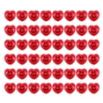 thumbnail image 1 of 48 bolas antiestrés de 2,75 pulgadas con forma de corazón para el día de San Valentín, pelotas blandas de espuma con forma de sonrisa para aliviar el estrés, color rojo, 1 of 1