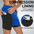 Men's Swim Trunks With Compression Liner 2 In 1 Quick Dry Mens Swim