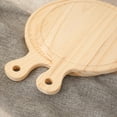 thumbnail image 4 of Espátula de madera natural para pizza de 7 pulgadas, tabla para charcutería, para hornear pizza y pan caseros, 18 x 18 x 1,6 cm, 4 of 6