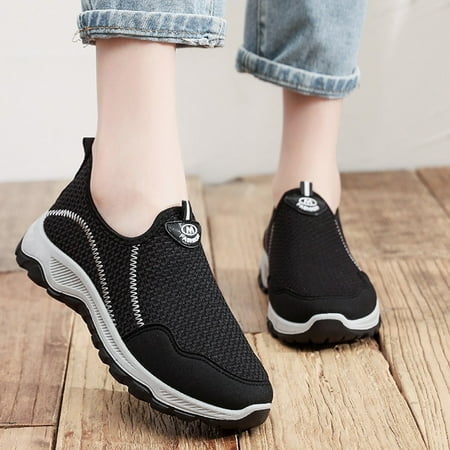 

WOXINDA All-Match Casual Shoes Soft-Soled Breathable Flying Woven Sports Shoes