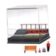 thumbnail image 4 of Vitrina de coche a escala 1/64, cubierta antipolvo, simulación decorativa, diorama, parque, escaleras, escena de estacionamiento para coches de, 4 of 9