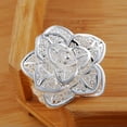 thumbnail image 4 of QQTDFG 925Sterling Silver Jewelry Large Fancy Flower Women's Open Up Ring RY116-default, 4 of 7