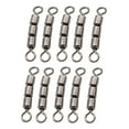 thumbnail image 2 of 10pcs/pack Fishing Triple Rolling Swivels For Carp Rigs Large Eye Connector 08, 2 of 8