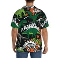 thumbnail image 5 of Disketp Men's Hawaiian Dinosaur Skeleton Print Shirts Button Down Holiday Beach Shirts-XX-Large, 5 of 7