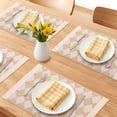 thumbnail image 2 of Unique Bargains 4pcs Cotton and Linen Washable Table Mats Diamond 17.7"x13.8", 2 of 6