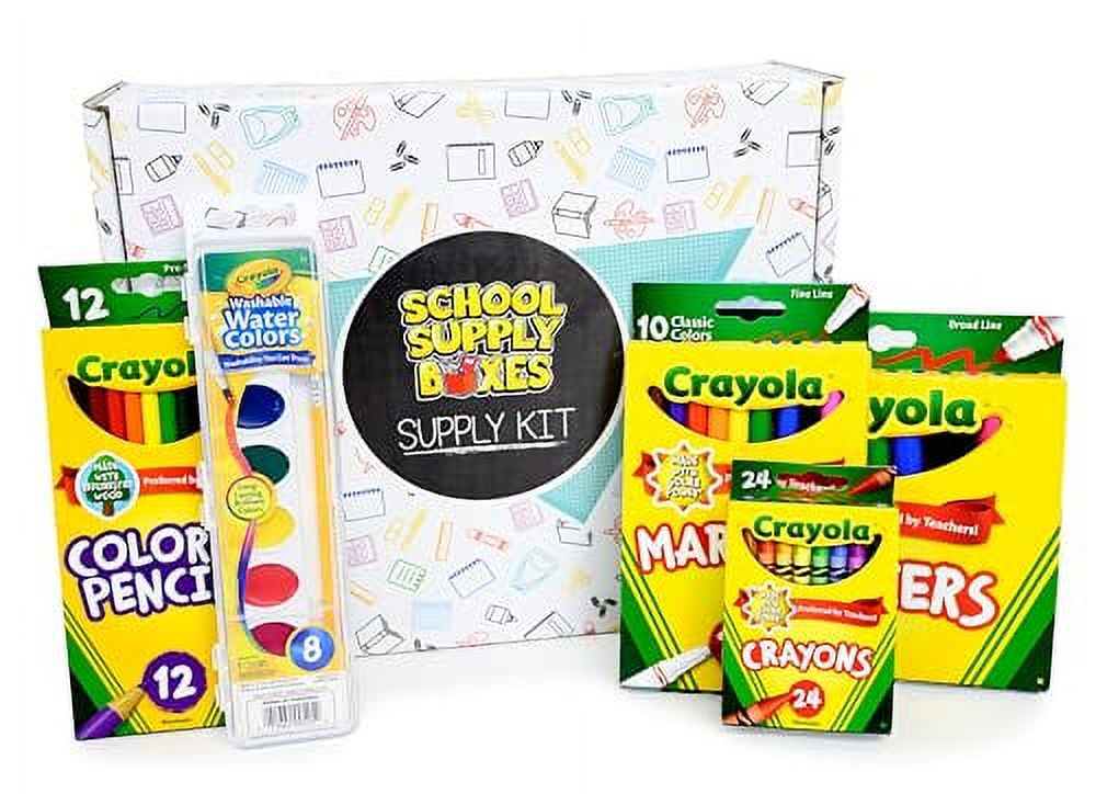 School Supply Box Bundles | Artistic Essentials Back to School Kit | Art Supplies for All Ages (1 Box)