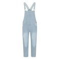 thumbnail image 4 of BLTIBY Mens Denim Bib Overalls Jeans Jumpsuits Workwear Pants Adjustable Straps Long Cargo Trousers Lightweight Fashion Multiple Pockets Hippy Clothes Light Blue 2 3XL, 4 of 5