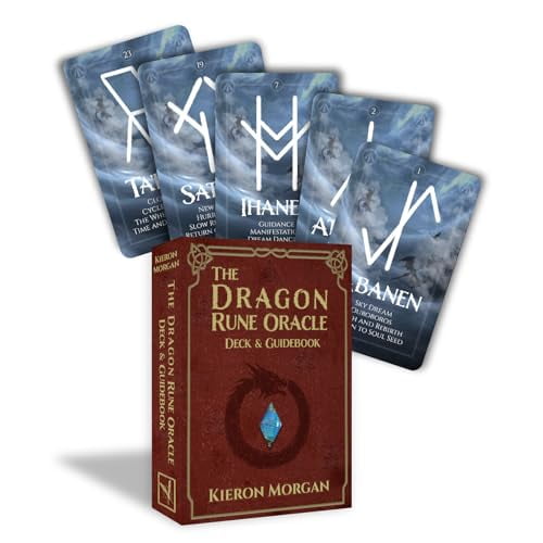 Pre-Owned The Dragon Rune Oracle: (28 Full-Color Cards and 108-Page Guidebook)
