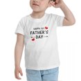 thumbnail image 3 of Happy 1st Father's Day Funny Toddler T Shirts for Boys Girls (White, 5/6T), 3 of 5