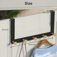 thumbnail image 2 of Over The Door Hooks with 5 Wooden Hooks,  Door Hanger, Sturdy Heavy Duty Coat Rack for Bag, Coat, Towel, Hat, Robes, Scarves, Bedroom, Closet, Bathroom, 2 of 6