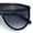 Black - Smoke, variant on Classic Oversized Flat Top Oversized Thin Plastic Racer Fashion Sunglasses Black - Smoke
