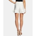 thumbnail image 2 of Womens Tiered Ruffle Belted Shorts Soft Ecru 8, 2 of 3