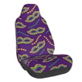 thumbnail image 1 of Fotbe Carnival Masks and Beads Funda para Asiento de Auto con Estampado – Impermeable y Antisudor – Ajuste Universal, Lavable a Máquina, Antideslizante (1 Pieza), 1 of 5