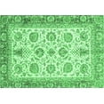 thumbnail image 1 of Ahgly Company Indoor Rectangle Oriental Emerald Green Traditional Area Rugs, 4' x 6', 1 of 4