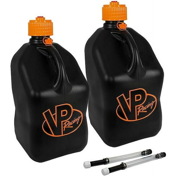 VP Racing 3852-CA, 5.5 Gallon Square V-Twin Jug with Deluxe Filler Hose (2 Pack)