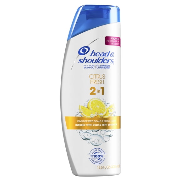 Head and Shoulders Citrus Fresh Daily-Use Anti-Dandruff 2 in 1 Shampoo and Conditioner, 13.5 fl oz