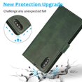 thumbnail image 4 of Funda tipo cartera de PU con tapa para iPhone X/XS, estilo empresarial, con cordón, ranuras para tarjetas, función atril, compatible con carga magnética, a prueba de caídas, protección total., 4 of 5