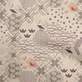 thumbnail image 1 of oneOone Silk Tabby Light Brown Fabric Asian Japanese Pattern Sewing Material Print Fabric By The Yard 42 Inch Wide, 1 of 5