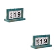 thumbnail image 4 of Calendario de giro de página Toystoory para Sala de estar Dormitorio Aula Decoración Madera 20x12x9cm Negro Azul Color madera, 4 of 6