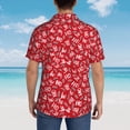 thumbnail image 4 of Gukieu Hohoho3 Print Men's Short-sleeved Shirts, Button-down Lapel Hawaiian Shirts, T-shirts, Beach Vacation Summer Casual Wear,Large, 4 of 7
