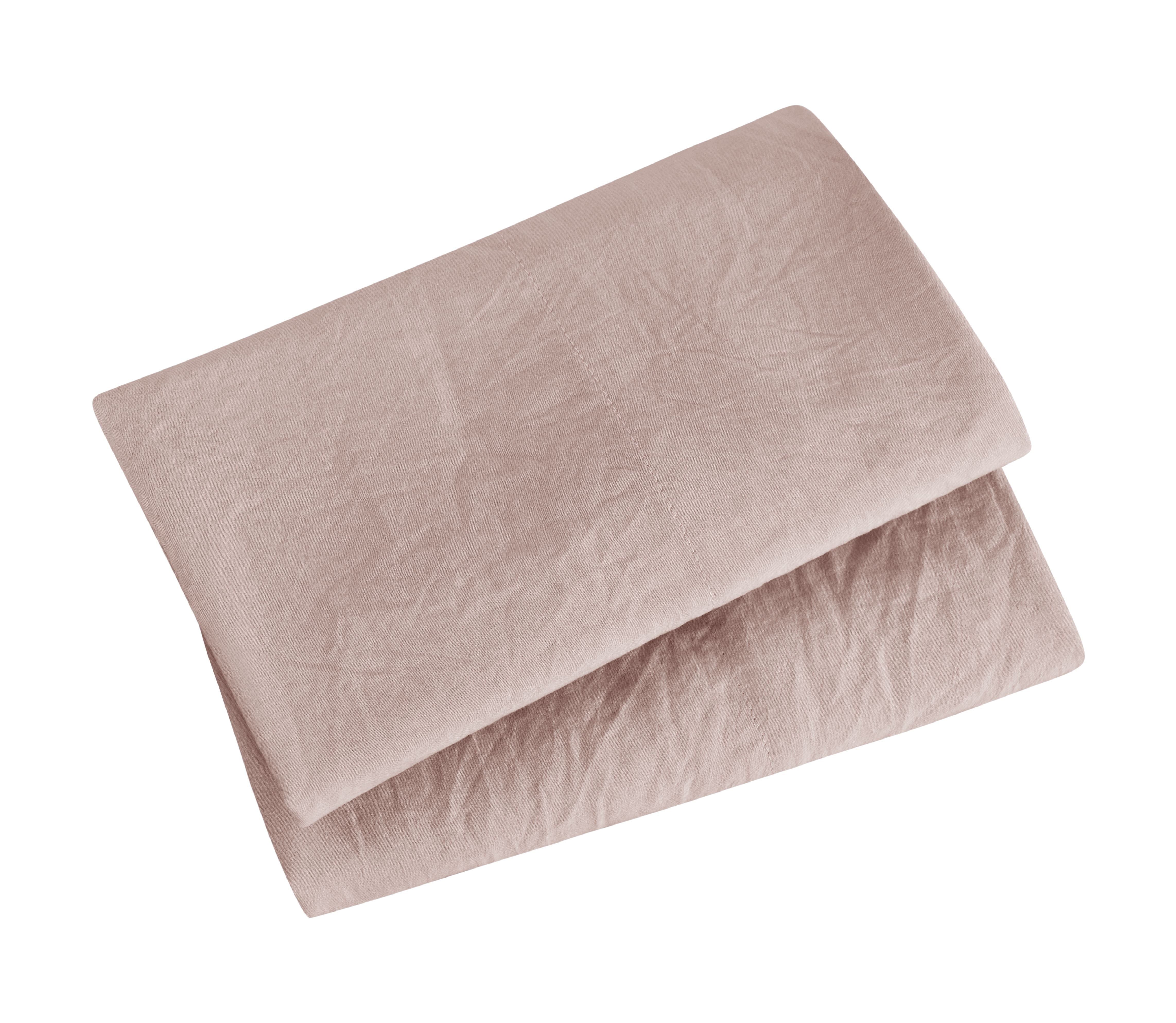 Mainstays Washed Ultra Soft Microfiber Pillowcase Set, Pink Blush, Standard/Queen, 2 Pieces