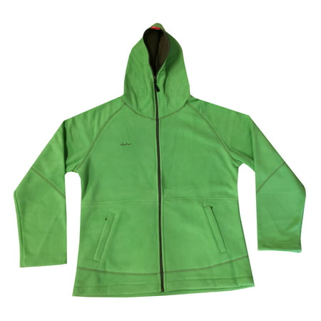 Clothin Men Full Zip-Up Slim Fit Fleece Hoodie Jacket Coats Green Asian 3XL US