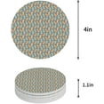thumbnail image 1 of RYLABLUE Peacock Feather Set of 8 Round Coaster for Drinks, Absorbent Ceramic Stone Coasters Cup Mat with Cork Base for Home Kitchen Room Coffee Table Bar Decor, 1 of 5