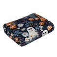 thumbnail image 2 of KLL Cute ghost in the flowers Ultra Absorbent & Soft Hand Towels for Bath, Hand, Face, Gym and Spa-27.5x16in, 2 of 8