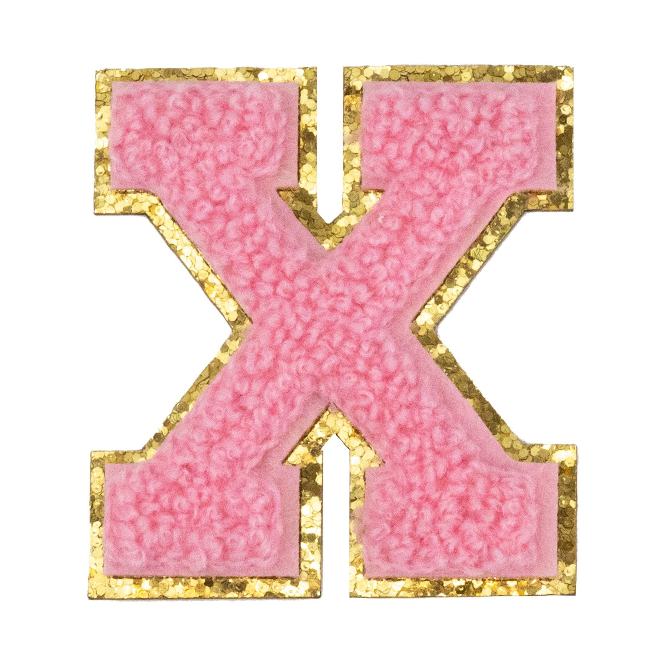 (6 pack) Hello Hobby Chenille X Pink Patch