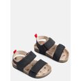 thumbnail image 2 of Wonder Nation Baby & Toddler Boys Two Strap Footbed Sandals, 2 of 4