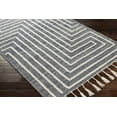 thumbnail image 3 of Hauteloom Aditya Jute Living Room, Bedroom Area Rug - Global - Beige, Blue - 6' x 9', 3 of 11