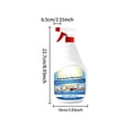 thumbnail image 3 of Dxssxc Wall Cleaner Spray Gentle Stain Remover for Kitchen Bathroom Hard Walls, Household Cleaning for Grease Dirt Grime, Fast-Acting Spray Wipe Formula for Home Wall Care, 3 of 9