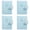 E*4, variant on Panda Sea Salt A7 PU Leather Notebook with Button Closure - Set of 5, Pocket Softcover Journal, Sewn Binding, Lined Pages