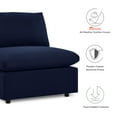thumbnail image 2 of Modway Commix Sectionnel de Mobilier de Patio Extérieur Sunbrella 5 Pcs, Bleu Marine, 2 of 10