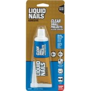 Liquid Nails Clear Small Projects Multi-Purpose Adhesive - Single Pack — Construction & DIY Use, Standard Hardware Spec