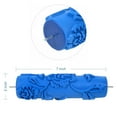 thumbnail image 5 of Nichiyo 7 inch Floral Pattern Texture Paint Roller - Rubber DIY Wall Decor Tool, Reusable & Washable for Covering Wall Flaws (EG110C), 5 of 6