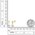 thumbnail image 6 of Gem Stone King 10K Yellow Gold White Moissanite Dangle Earring for Women | 2.00 Cttw | Gemstone Birthstone | Round 6.5MM, 6 of 7